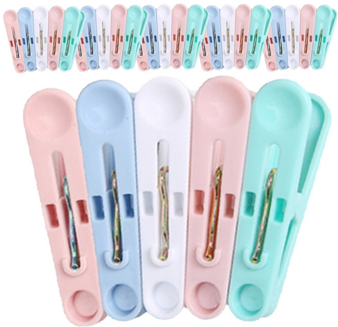 디어모모 빨래줄 튼튼한 빨래 집게 미니, 랜덤 발송, 30개