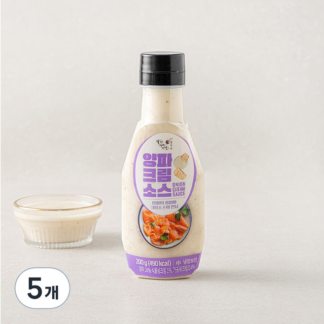 잘식비 양파 크림 소스, 200g, 5개