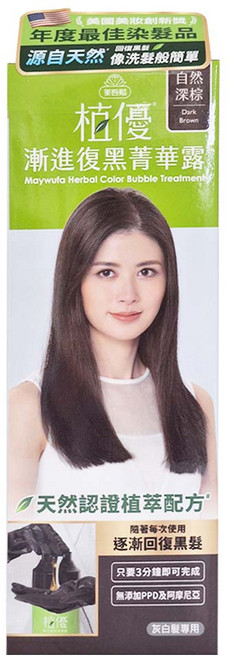 美吾髮 植優漸進復黑菁華露 400ml, 自然深棕色, 1盒