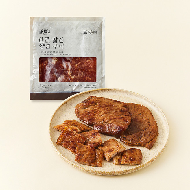설성목장 한돈 칼집양념구이 (냉장), 1kg, 1개