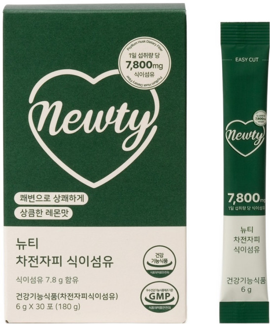 뉴티 차전자피 식이섬유, 180g, 1개