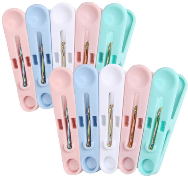 디어모모 빨래줄 튼튼한 빨래 집게 미니, 랜덤 발송, 10개