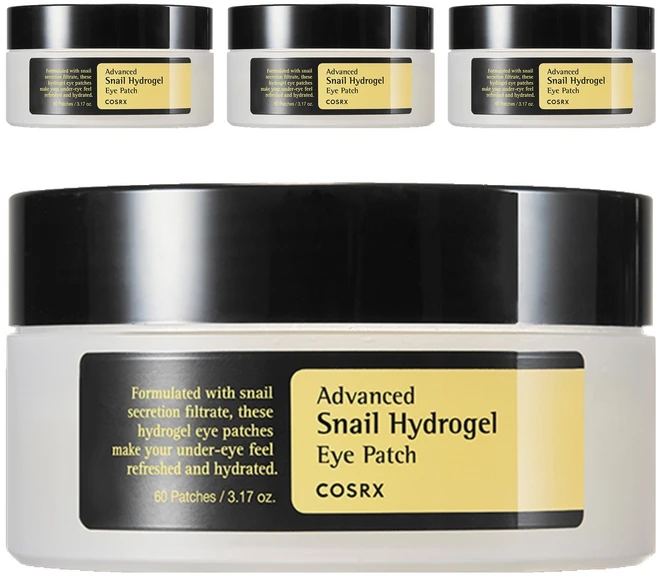 코스알엑스 어드벤스드 스네일 하이드로겔 아이패치, 60개입, 4개 - 쿠팡