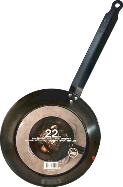 ETS 台灣製 主廚黑鐵平煎鍋 22cm 1個