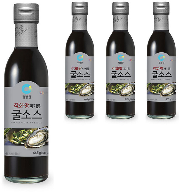 청정원 직화맛 파기름 굴소스, 465g, 4개
