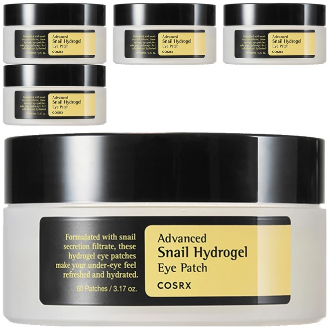 코스알엑스 어드벤스드 스네일 하이드로겔 아이패치, 60개입, 5개 - 쿠팡