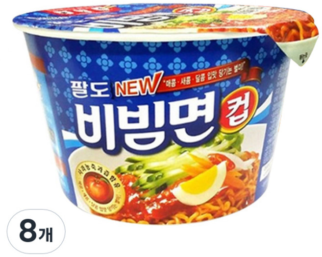 팔도비빔면 컵 115g, 8개