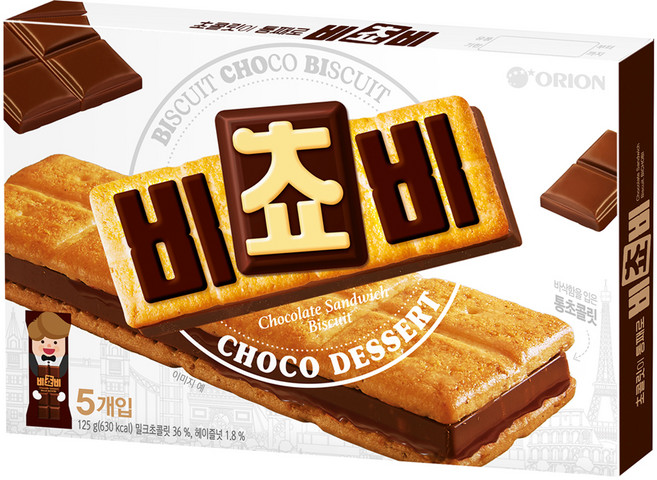 오리온 비쵸비 비스켓, 125g, 1개