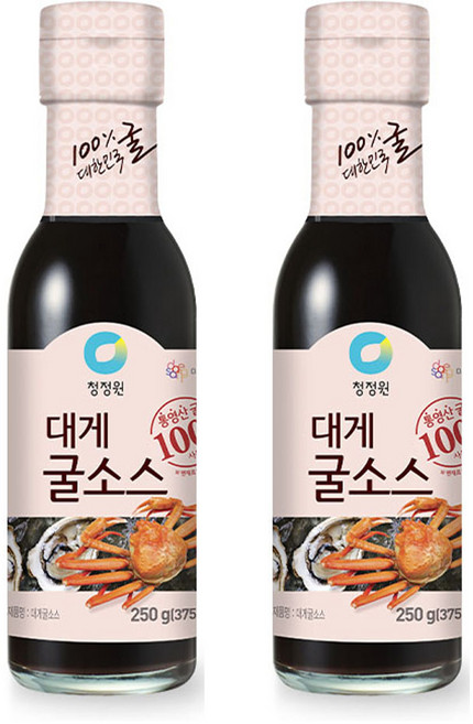 청정원 대게 굴소스, 250g, 2개
