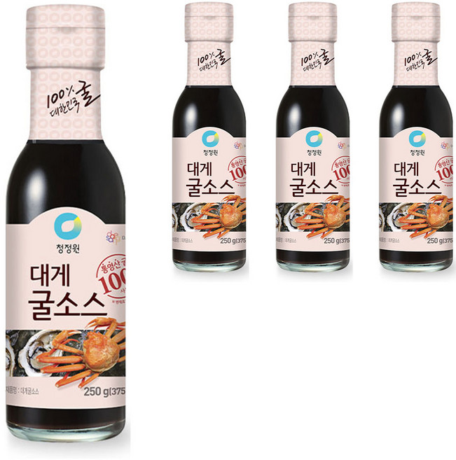 청정원 대게 굴소스, 250g, 4개