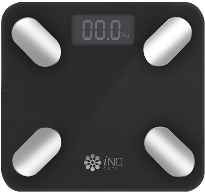 iNO care 藍芽智慧體重計, CD-850, 黑色, 1個
