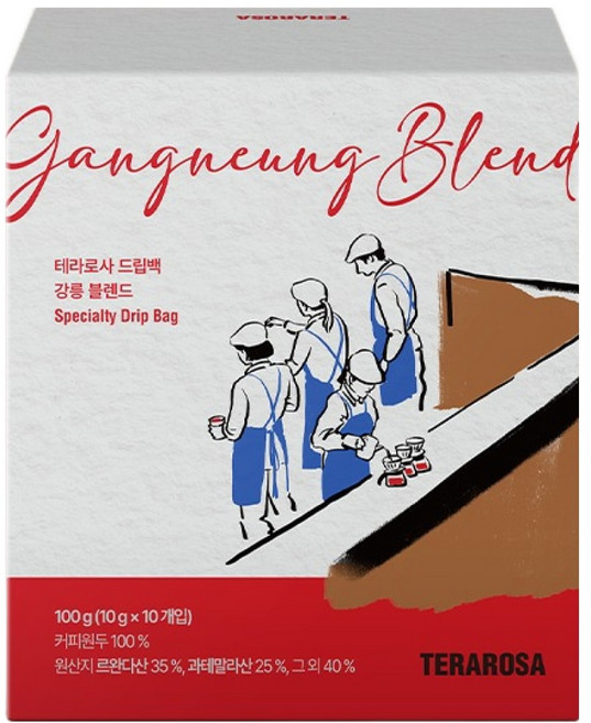테라로사 강릉 블렌드 드립백커피, 10g, 10개입, 1개