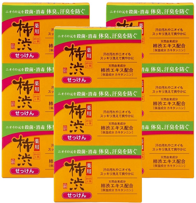 KUMANO 熊野油脂 四季柿涉 保濕皂, 100g, 9個