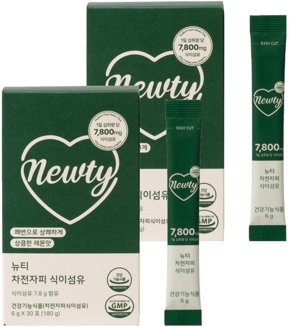 랩앤뷰티 뉴티 차전자피 식이섬유, 180g, 2개