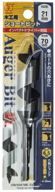 Onishi VX1-210 ONISHI 大西 NO.1 短型鑽尾 21mm, 1支