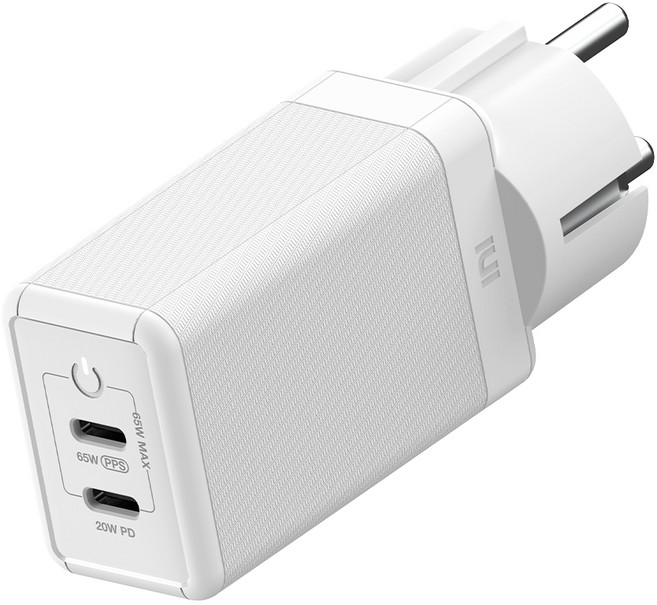 아트뮤 USB PD 65W PPS GaN 접지 듀얼 초고속 충전기 GC820, 화이트, 1개