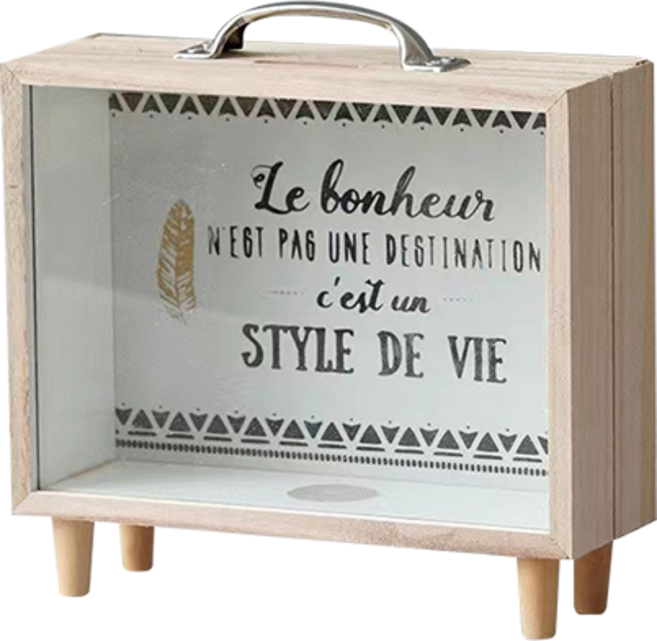 MEO 돈가방 저금통, 스타일 골드, 1개