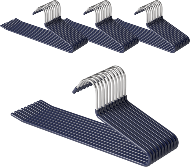 코멧 홈 논슬립 바지걸이, 네이비, 40개