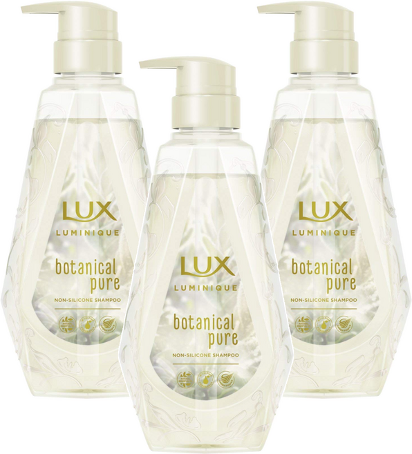 LUX 麗仕 LUMINIQUE 璐咪可 SPA精油無矽靈洗髮精 草本亮澤, 450g, 3瓶