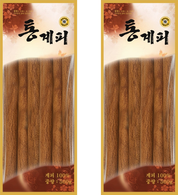 동광한방몰 통 계피 베트남산, 500g, 2개, 1개입