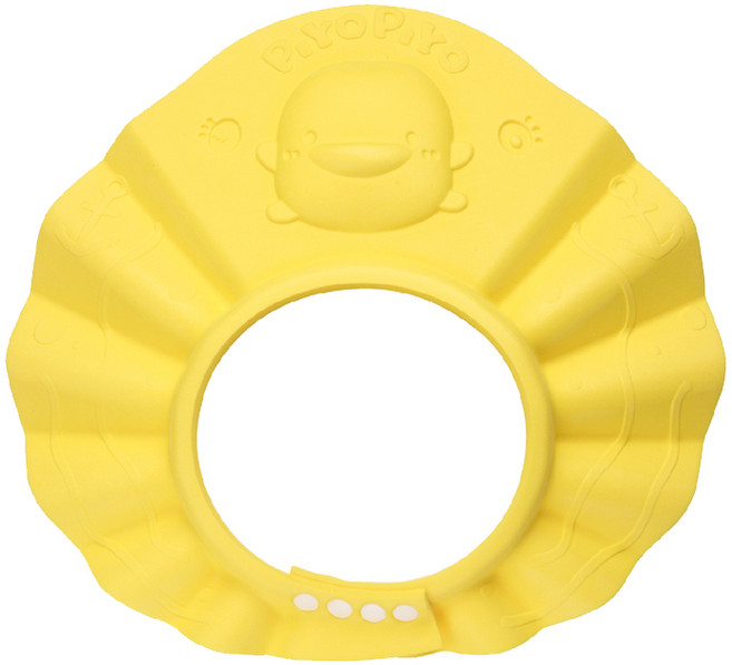 PiYOPiYO 黃色小鴨 波浪調節隔水帽 2歲以上, 黃色, 1個