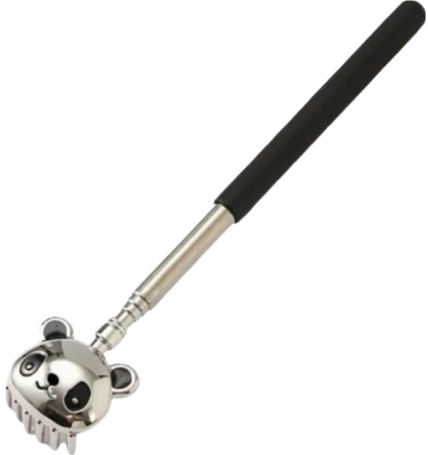 다온셀렉트 스텐 판다 효자손, 블랙, 1개