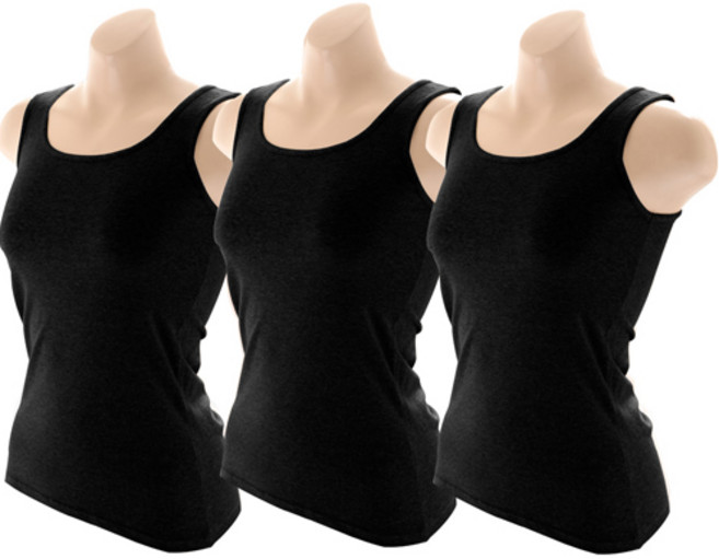 글램공감 여성용 매일 면스판 런닝 나시 3종 세트