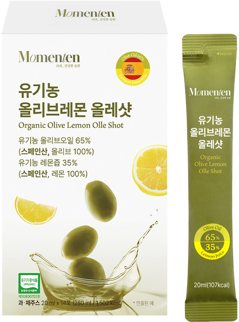 모먼튼 올리브레몬 올레샷 14p, 1개, 280ml