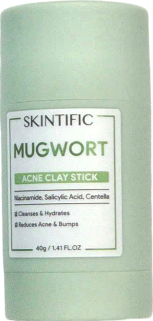 SKINTIFIC 艾草淨化毛孔泥膜棒 40g, 1入, 1罐