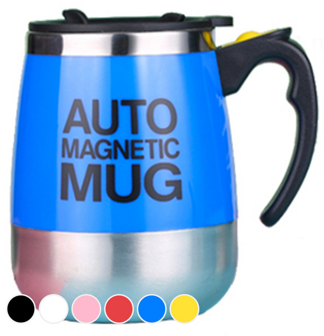 펀타스틱 자동 회오리 마그네틱 머그컵 450ml, 블루, 1개