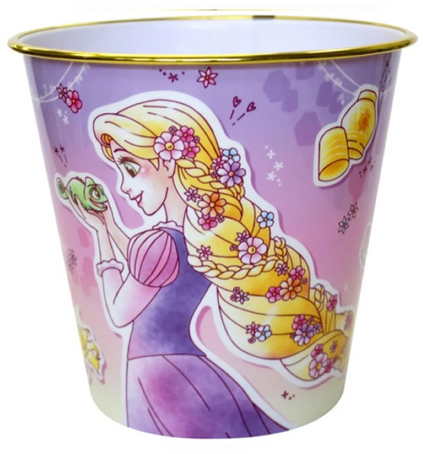 Rapunzel 長髮公主樂佩 塑膠垃圾桶, 紫色, 1個