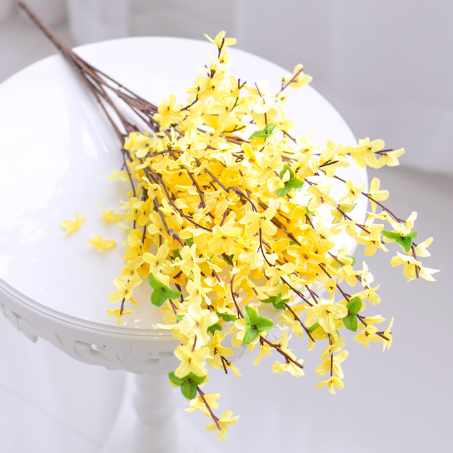 행복한마을 조화 개나리, 혼합 색상, 1개