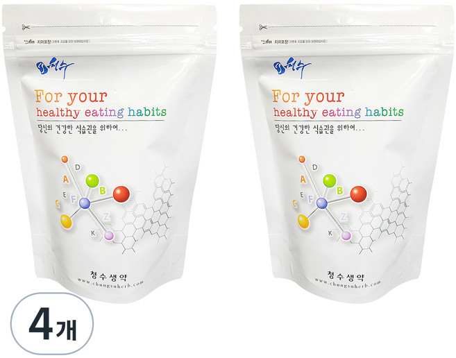 청수생약 새싹보리분말, 4개, 500g