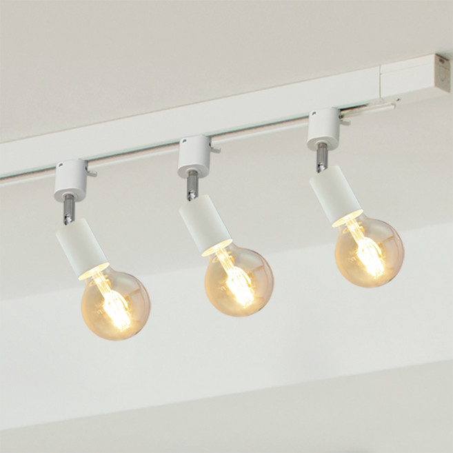 샛별하우스 심플 레일등 3p, 화이트