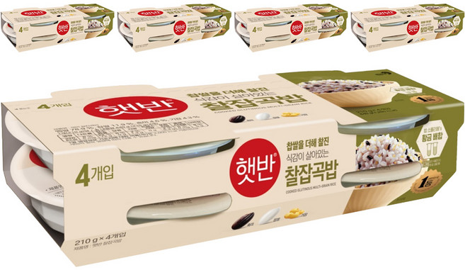 햇반 찰잡곡밥, 210g, 20개