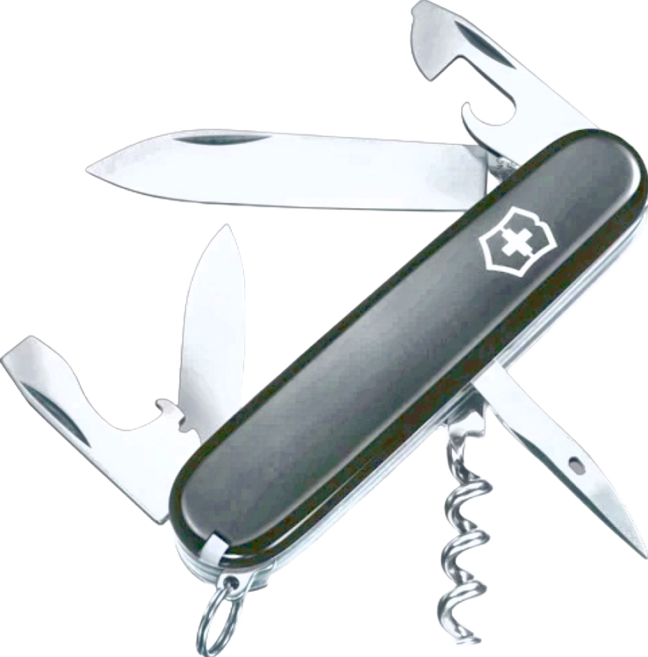 VICTORINOX 瑞士維氏 入門款斯巴達12用瑞士刀 1.3603.all 91mm 黑色, 1支