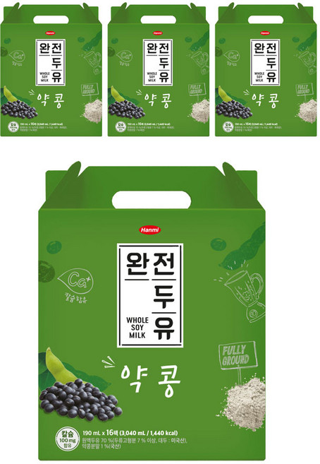 전두유 한미 완전두유 약콩, 64개, 190ml