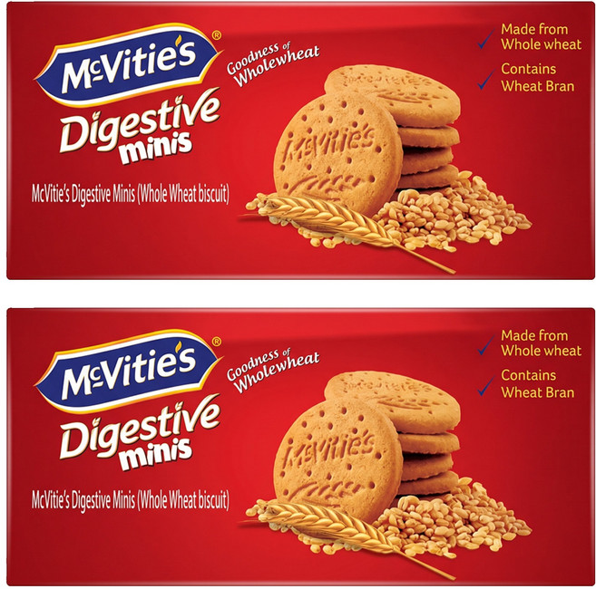 McVitie's 麥維他 消化餅迷你包 全素, 390g, 2盒