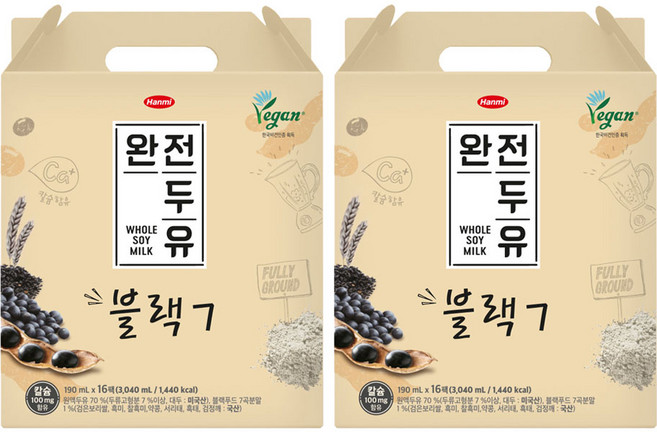 전두유 한미 완전두유 블랙7, 190ml, 32개