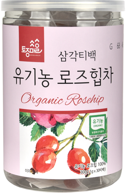 토종마을 유기농 로즈힙차 티백, 1g, 30개입, 1개