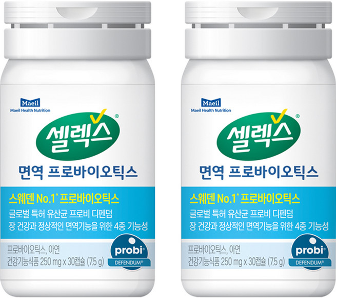 셀렉스 면역 프로바이오틱스, 30정, 2개