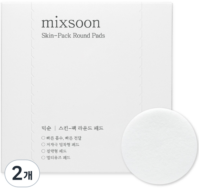 믹순 스킨 팩 라운드 패드, 2개, 240개입