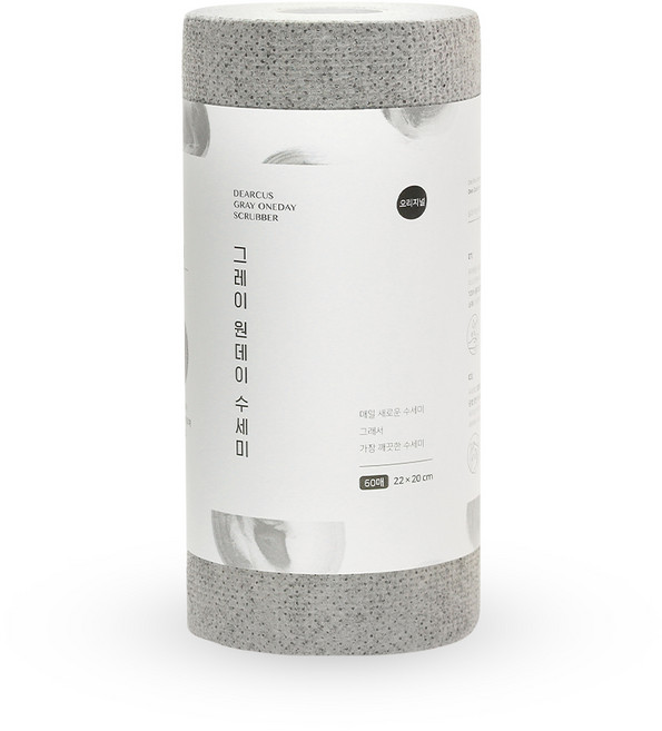 디어커스 원데이 수세미, 그레이, 60개입, 1세트