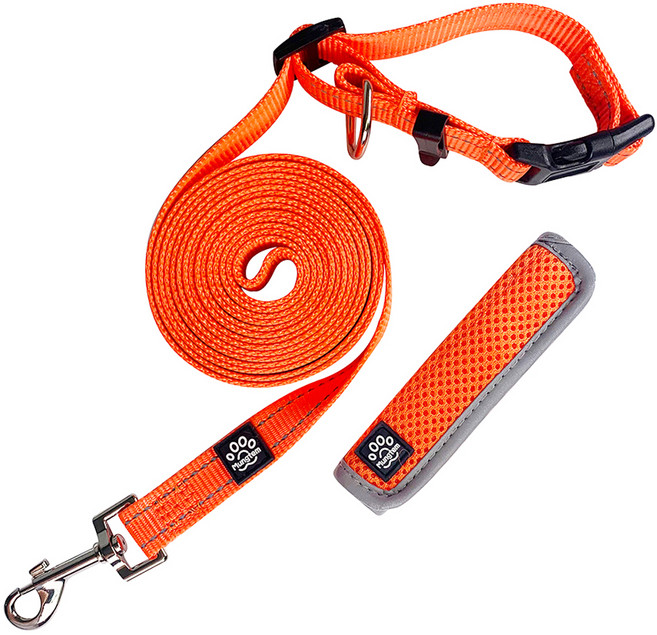 멍템 메쉬 리드줄, 오렌지, 1개