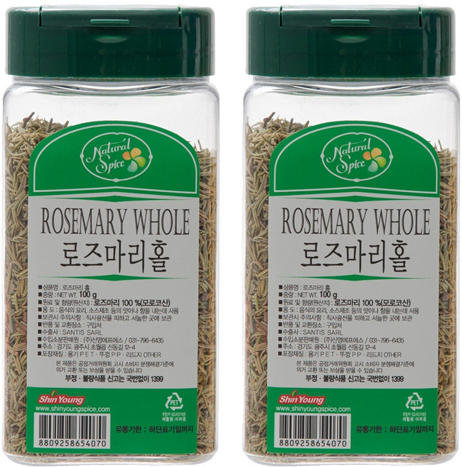 내츄럴스파이스 로즈마리 홀, 100g, 2개