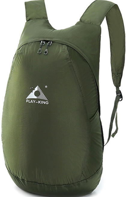 오손 초경량 폴더블 방수 배낭 18L, 밀리터리그린