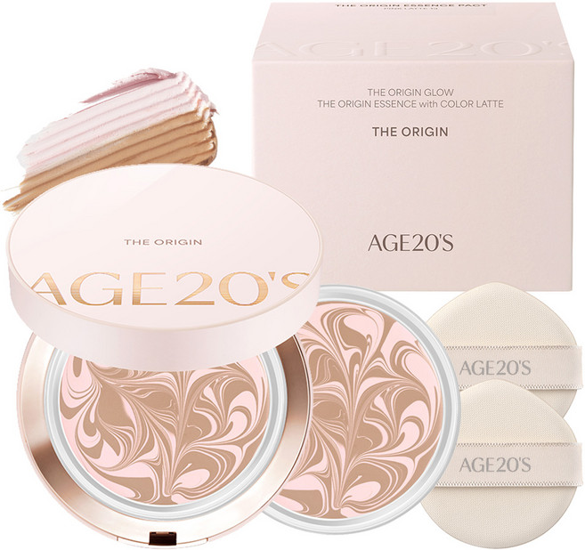 에이지투웨니스 디오리진 에센스 팩트 본품1개 12.5g + 리필1개 12.5g, 23호 핑크라떼, 1개