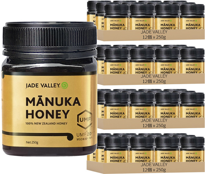 JADE VALLEY 麥蘆卡蜂蜜 UMF 20+, 250g, 48個