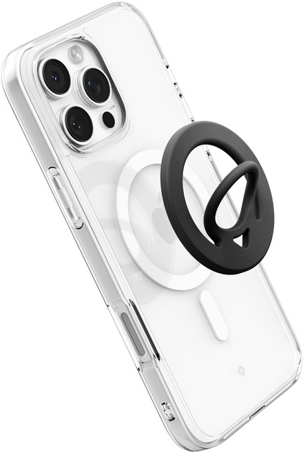 슈피겐 맥세이프 그립 양면 자석 스트랩형 폰홀더 듀얼팝 맥핏 AMP08886, 블랙, 1개