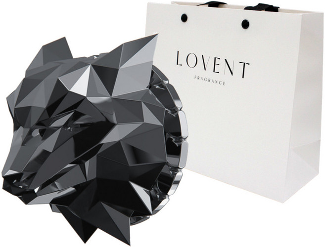 로벤트 늑대 차량용 방향제 아이언그레이 미드나잇섬머향 + 쇼핑백, 1개입, 1개, 쿨/민트향